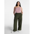 thumbnail image 2 of Avia Women's and Women's Plus FeatherStretch Woven Wide Leg Pants, 30'' Inseam, Sizes XS-4X, 2 of 7