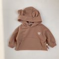 thumbnail image 5 of ZHaobin 2024 Spring New Baby Boy Bear Hooded Sweatshirt Toddler Girls Cotton Clothes Embroidery Tops Kids Hoodies Outwear (brown,12M  80cm), 5 of 7
