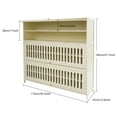 thumbnail image 2 of 7-Tier Shoe Cabinet, Shoe Cabinet with Flip-up Doors White 110*32*106cm, 2 of 14