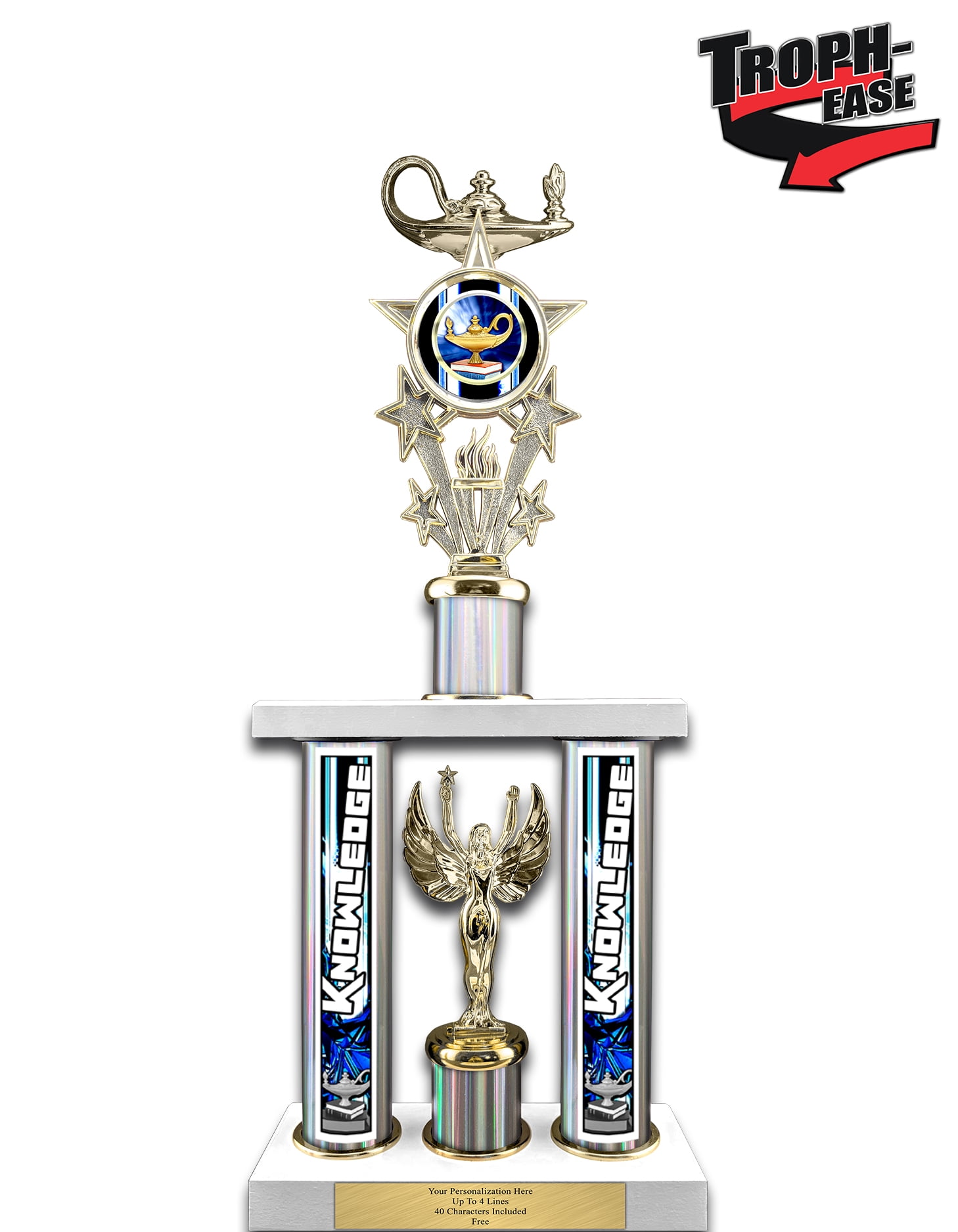 TROPHY CUP AWARD 3 SIZES AVAILABLE ENGRAVED FREE EMBLEM SILVER CUPS TROPHIES 
