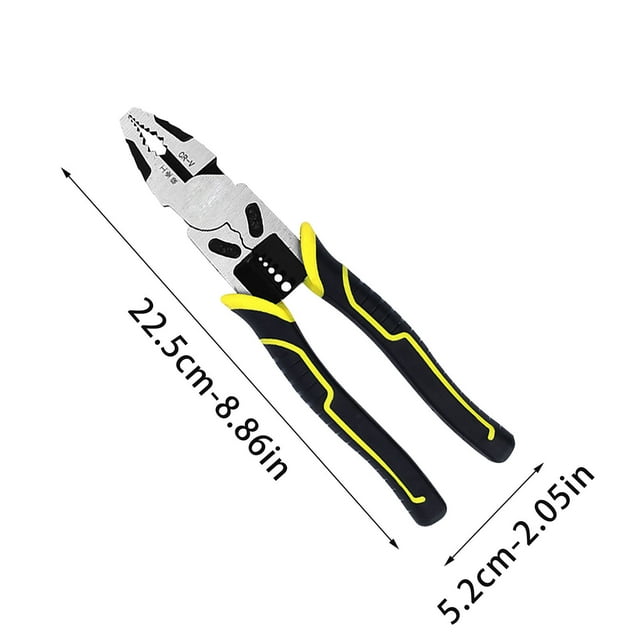 DPTALR 4 In 1 Multifunctional Wire Pliers 9 Inch Multifunctional Wire Stripping Wire Pliers Crimping Multipurpose Pliers