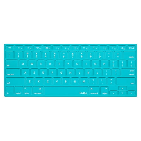 Kuzy - Solid TEAL Hot Blue Keyboard Cover Silicone Skin for MacBook Pro 13