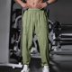 thumbnail image 1 of Pantalones largos para hombre, color liso, informales, a la moda, con cintura elástica, holgados, de poliéster, 1 of 7
