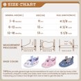 thumbnail image 4 of Bonario Baby Girls Dress Shoes Infant Mary Jane Bowknot Soft Sole Shoes for Newborn First Walker, 4 of 8