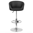 thumbnail image 5 of Flash Furniture Contemporary Rounded Back Vinyl Adjustable Barstool with Chrome Base, 5 of 5