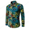 thumbnail image 1 of Camisas hawaianas de manga larga con estampado 3D de margaritas y flores, camisas de playa para hombre, camisas de moda, blusas con solapa, blusas de un solo pecho, ropa de calle, 1 of 6