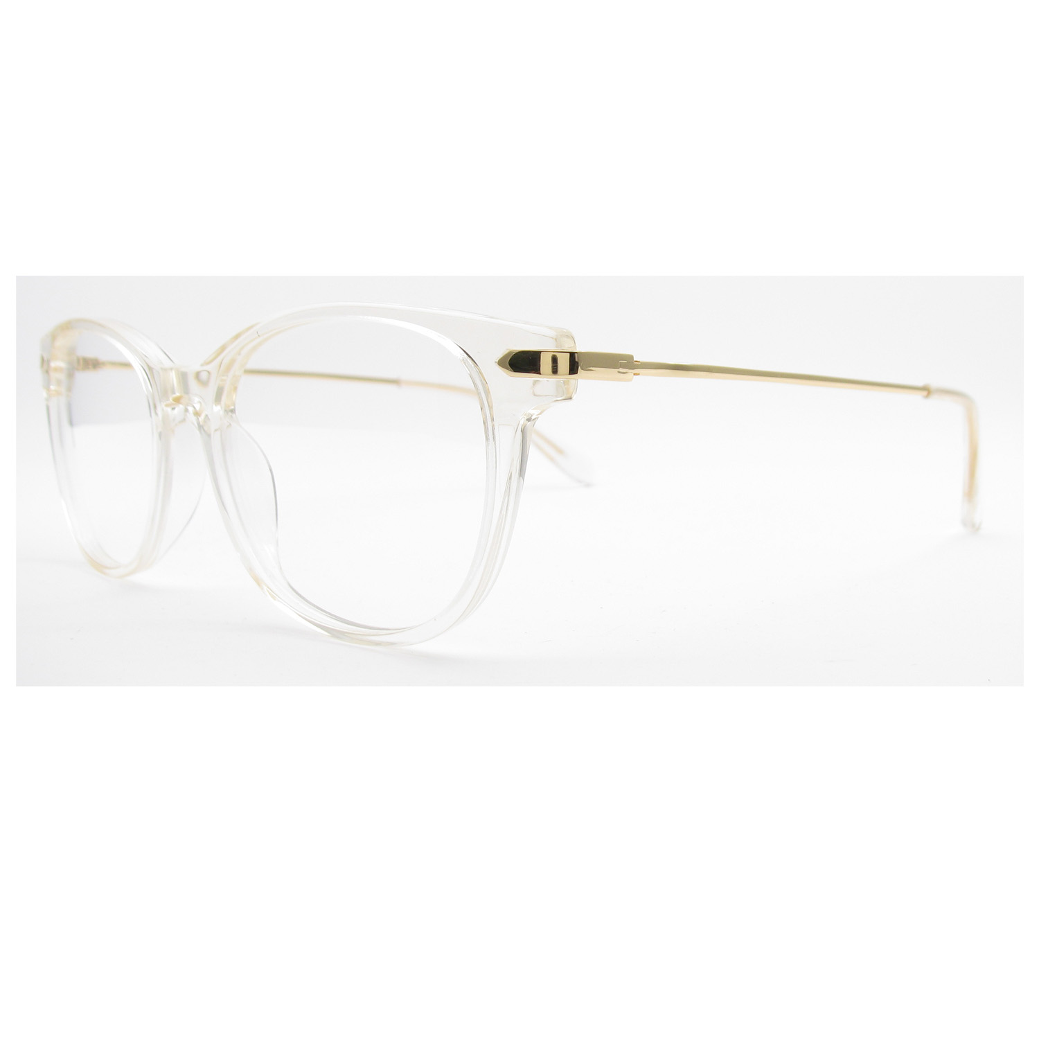 Walmart Women's Rx'able Eyeglasses, Wop69, Crystal Gold, 51-17-145 - image 3 of 7