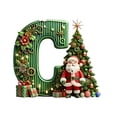 thumbnail image 3 of Spring New Arrivals Christmas Decoration Christmas Decorations Santa Figure Christmas Pendant 2D Acrylic 26 Letters Pendant Christmas Tree Decoration Christmas Decoration Figures, 3 of 4