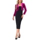 thumbnail image 2 of Inspire Chic Chaquetas de terciopelo para mujer, cárdigan de manga larga, frente abierto, chaqueta bolero corta S color rosa intenso, 2 of 6
