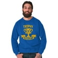 thumbnail image 3 of Cool Trophy Husband Number 1 Hubby Men's Crewneck Sweatshirt Brisco Brands X, 3 of 6