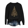 thumbnail image 4 of Christmas Sweatshirts for Women Cute Santa Claus Print Blouses Top Lounge Warm Thermal Pullover Sweater Blouse Casual Tops Comfy Fall Fashion Outfits Winter Clothes 2025 Christmas Gifts, 4 of 6