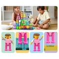 thumbnail image 3 of PicassoTiles Family Character Magnetic Tiles for Kids – 4PCS STEM Building Blocks, Educational Construction Toy, Creative Learning Magnet Set, 3 of 9