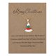 thumbnail image 3 of Collar de árbol de copo de nieve de moda con tarjeta de cartón, corona de Reno de Santa Claus, campanas, colgante, joyería de Feliz Navidad, regalo, 3 of 4