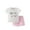 Light Pink, variant on YuYuBao Toddler Girls Outfits Sets Butterfly Print Tshirts Tops And Shorts Summer Cotton Soft Casual Loose 2 Piece Kids Girls Clothing Sets, 9-10 Years