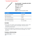 thumbnail image 2 of Rear Driveshaft - Compatible with 2004 - 2010 Toyota Sienna 2005 2006 2007 2008 2009, 2 of 2