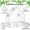 thumbnail image 3 of Window bird feeder for outdoor use with 3 strong suction cups, 3 of 5