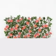 thumbnail image 2 of CHENGSI for Expandable Wood Trellis with Artificial Flowers and Leaves, Decorative Garden Wall Fence for Balcony, Courtyard, Stairs, Home Decor, Privacy Screen, 40cm Height, 2 of 6