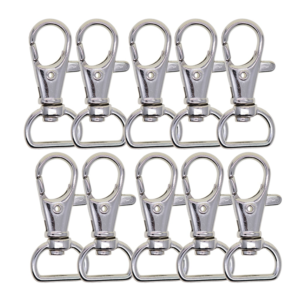 10-30X Swivel Clips Lobster Clasps Trigger Snap Hook Bag Key Ring Charms 