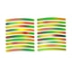 thumbnail image 2 of 40 pegatinas reflectantes para llantas de coche | Calcomanías para llantas para seguridad nocturna y decoración | Tiras reflectantes para coches, camiones, motos y bicicletas, 2 of 3
