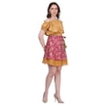thumbnail image 2 of Wevez® Pack of 3 Pcs Original Two Layer Printed Wrap Around Skirts (Mini Skirts(20 Inches Length)), 2 of 9