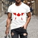 thumbnail image 1 of Tops para hombre, blusas y camisas de cuello redondo y manga corta para hombre. Camiseta de cuello redondo y manga corta con estampado de bandera canadiense para hombre. Blusa de algodón y poliéster p, 1 of 5