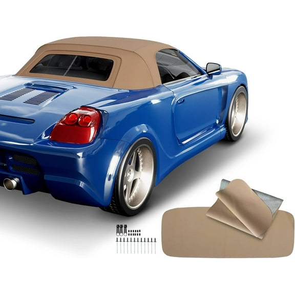 A-Premium Convertible Soft Top Compatible with Toyota MR2 Spyder 2000-2005 1.8L, Convertible, with Glass Window, Replace# 9498-39938V