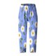 thumbnail image 5 of Pantalones de Mujer Traje Verano Cómodo de Moda Impreso Pantalones Recortados, Pantalones Elásticos Casuales, 5 of 5