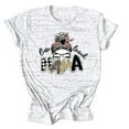 thumbnail image 1 of T-shirt Décontracté à Manches Courtes et Col Rond pour Femme avec Lettres « One Loved Mama », 1 of 1