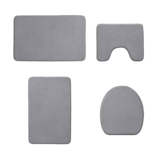 Alfombrilla de baño de espuma para suelo de baño, alfombra absorbente de terciopelo polar con base de goma antideslizante, alfombrilla de ducha suave y cómoda para uso doméstico en el baño.