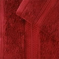 thumbnail image 4 of Bamboo Towel and Washcloths Set, 30" x 54", 16" x 30", Crimson by Blue Nile Mills, 4 of 7