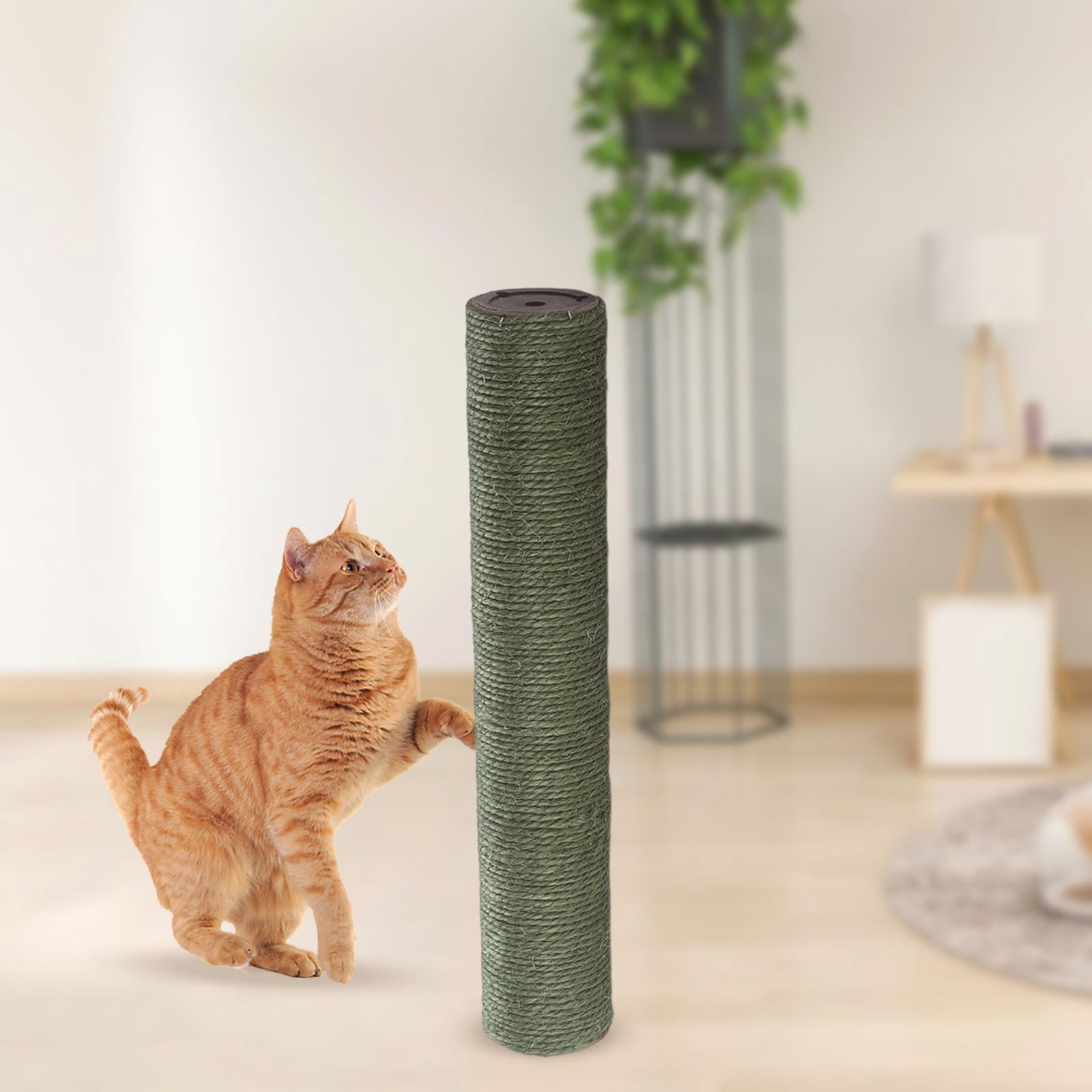 Cat scratching posts Replacement Supplies Sofa Furniture Protector nature Sisal Rope Accessories Scratch Post Refill Pole for Small Animals green 30cmx7cm