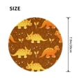 thumbnail image 3 of Disketp Dinosaurs And Leaves Small Mouse Pad 7.9x7.9 Inches,Washable Round Mousepad For Office Laptop Computer,Non-Slip Rubber Base Mouse Pads For Wireless Mouse, 3 of 8