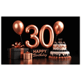 thumbnail image 2 of Metallic Rose Gold 90 Birthday Party Banner Background Decoration, Perfect for Photography Props, Birthday Celebrations, Party Decorations, Photo Booth Backdrops, and Memorable Events, 2 of 4