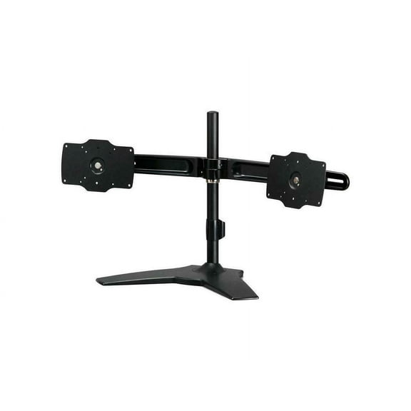 Amer Mounts Stand Based Dual Monitor Mount For Two 24"-32" Lcd/Led Flat Panel Screens