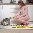 thumbnail image 4 of Black Text Sunflower Flowers Kitchen Rugs and Mats Sets Of 2,Kitchen Decoration Rugs,Rubber Backing Non-Slip Floor Mat for Sink Washable Waterproof Laundry Room Runner Rugs, 4 of 7