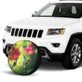 thumbnail image 2 of KAKALAD Two Hummingbirds Flower 02 Spare Tire Cover Universal Vehicle Accessories Buckle Car Tools 16”in, 2 of 6