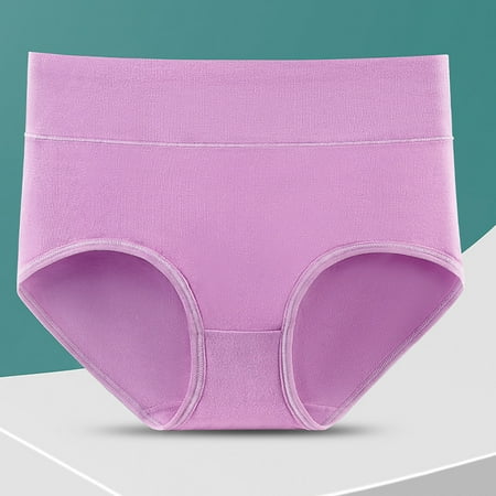ylioge Cotton Underwear for Women Plus Size L-4XL Butt Lifting Panties Ladies Casual Stretchy High Waisted Comfort Full Coverage Briefs Clearance