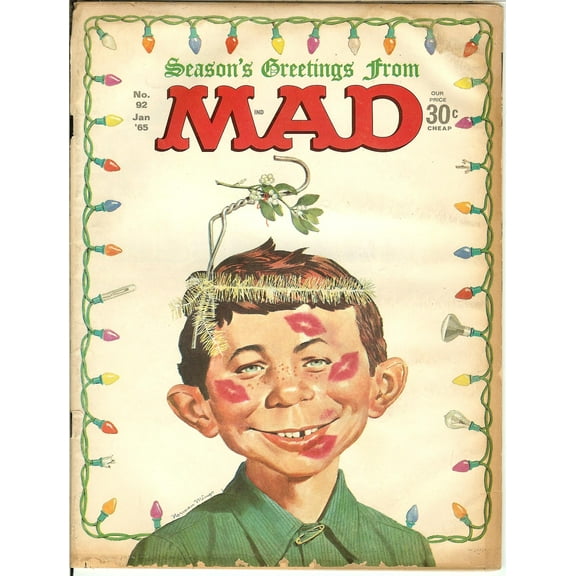 MAD Magazine #92 Jan 1965 (Poor Condition - Aged Paper)