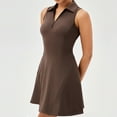thumbnail image 4 of FcBaudy Robes pour Femmes, Robes d'Été pour Femmes Jupe de Tennis à Revers pour Femmes Séchage Respirant Taille Couleur Contrastante Robe de Sport Décontractée de Mise en Forme Robe pour Femmes, 4 of 6