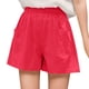 thumbnail image 4 of MKLEKYY Pantalones Cortos Anchos, Casuales, de Cintura Alta, Holgados y Finos para Mujer, 4 of 4
