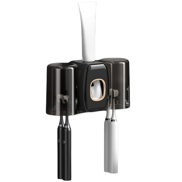 BFSAUHA Support Mural pour Brosse à Dents Couple Porte-Gobelet Intelligent Rangement Dentifrice