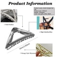 thumbnail image 4 of 3Pcs Metal Hair Claw Clips for Thin Hair, Triangle Gunmetal/ Gold/ Silver Elegant Hair Clip for Women and Girls, Ideal for Daily Wear and Party, Strong Hold to Secure Hair without Slipping, 4 of 5
