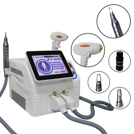 2 in 1 808nm Diode Laser Hair Removal Professional Removal Device Professional Laser for Permanent Hair Reduction & Safe Tattoo/Pigment Removal, Home & Salon Use