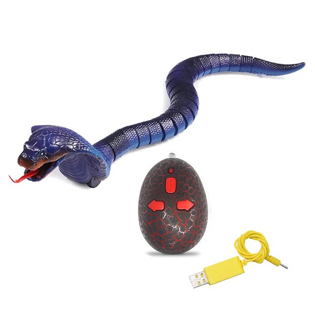 Realistic Remote Control RC Snake Toy Fast Moving Simulation Fake Rattlesnake Robotic Toy