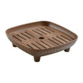 thumbnail image 2 of deevoka Chinese Tea Tray Sturdy Smooth Small Tea Tray for Cafes Home Teahouse Square, 2 of 9