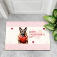 thumbnail image 4 of Happy Valentine's Day German Shepherd Brings Love Heart Doormat Alsatian Dog Lover Gifts Indoor Outdoor Welcome Mat - 02028, 4 of 5