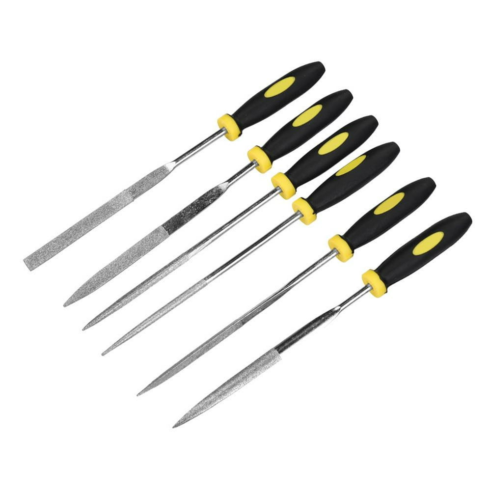 Tebru Rasp Needle File,Woodworking File,6pcs Mini Files Set Metal