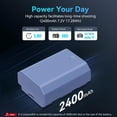thumbnail image 2 of Batería de cámara SMALLRIG USB-C de repuesto para Sony N, 2400 mAh, 2 of 9