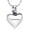 Silver, variant on Small Heart Cremation Urn Necklace for Ashes Stainless Steel Memorial Ash Pendant Keepsake Jewelry