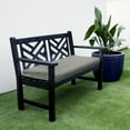 thumbnail image 5 of Sorra Home  Outdura Solid Indoor/Outdoor Round-front Bench Cushion 48 in x 17 in x 2 in - ETC Smoke, 5 of 5